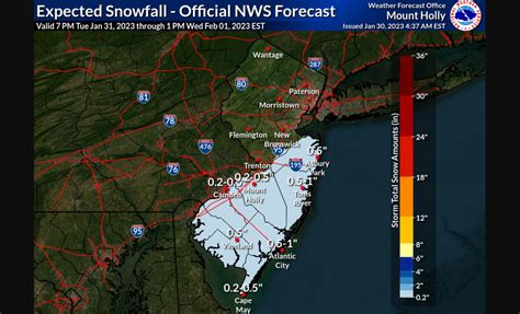 N.J. weather: Dusting to 1 inch of snow in forecast Tuesday night for ...