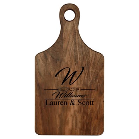 Classic Personalized Walnut Paddle Cutting Board – Sofias Gift Shop & Apparel