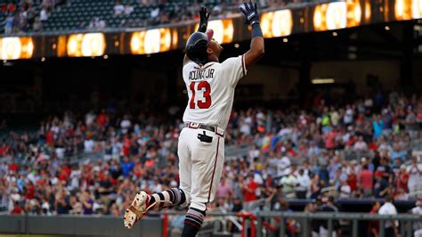 Ronald Acuna Jr. of Atlanta Braves hits leadoff home run in both ...