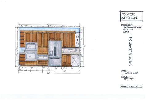 Foster Kitchen Design-West Elevation | INTR 224: Residential… | Flickr
