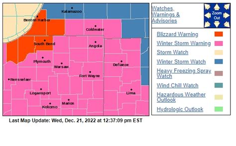 blizzard-winter storm warning map – 95.3 MNC