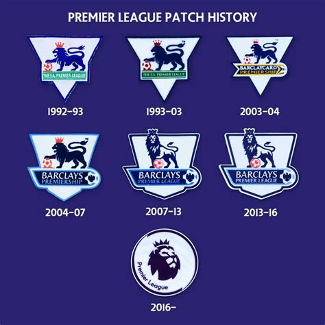 Premier league 93 97 03 04 07 16 19 season club sleeve patches Man City ...