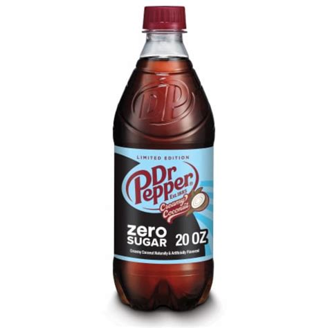 Dr Pepper Creamy Coconut Zero Sugar Soda Bottle, 20 fl oz - Kroger