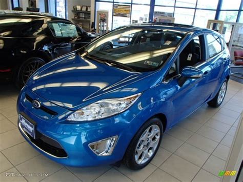 2013 Blue Candy Ford Fiesta Titanium Hatchback #81127642 | GTCarLot.com - Car Color Galleries