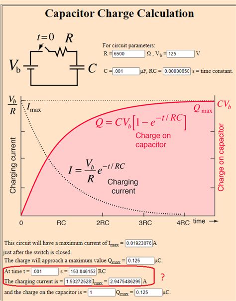 Charging Capacitor Calculation | Forum for Electronics