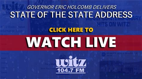 WATCH LIVE: Indiana Governor Eric Holcomb to Deliver State of the State ...