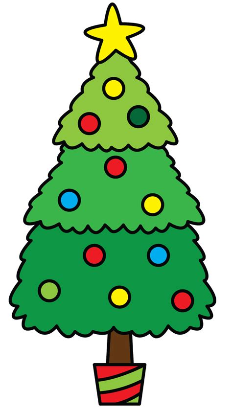 Christmas Tree Drawing Easy | Free download on ClipArtMag