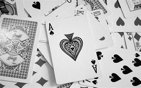 cards ace of spades monochrome Wallpapers HD / Desktop and Mobile Backgrounds