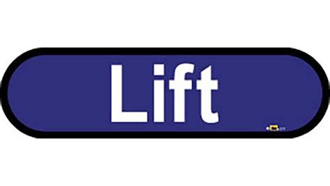 Lift Sign | Care Homes & NHS