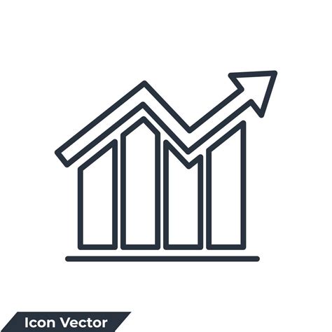 bar graph icon logo vector illustration. Statistics symbol template for ...