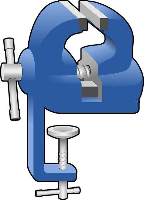 Bench Vice Vise Clamp · Free vector graphic on Pixabay