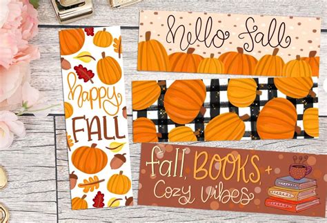 Fall Bookmarks Perfect for Leafing in Your Current Read