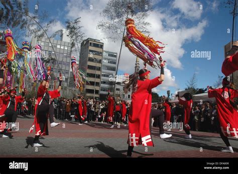 Sao Paulo (Brazil): a traditional Japanese show at Praca da Liberdade ...