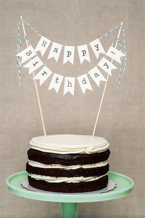 Happy Birthday Flag Cake Topper - Ronald Hall Bruidstaart