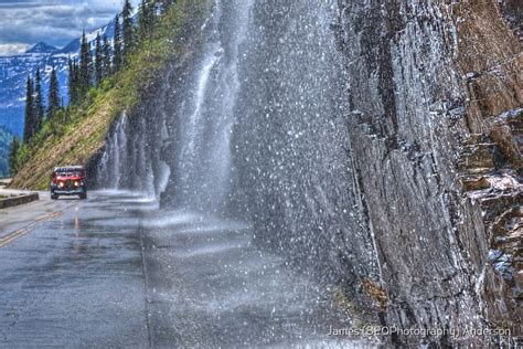 "Weeping Wall - Glacier National Park" by James Anderson | Redbubble