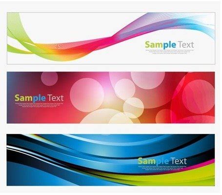 Colorful Banners Vector for Free Download | FreeImages