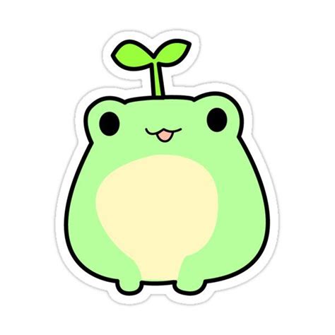 "cute frog" Sticker for Sale by Katinkatjeeh123 in 2023 | Cute frogs, Vinyl sticker design, Cute ...