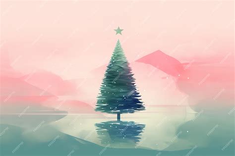 Premium Vector | Abstract watercolor christmas tree painting