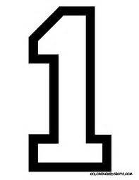 Number 1 Outline - ClipArt Best