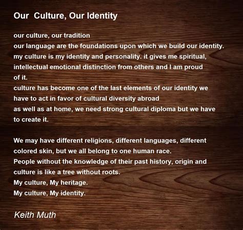 Best poems about identity and culture