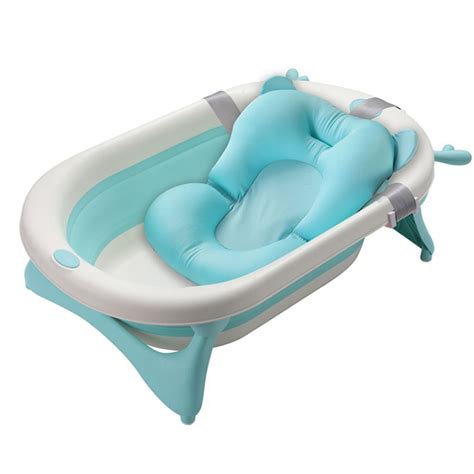 Baby Bath Tub with Cushion- Blue | Shop Today. Get it Tomorrow! | takealot.com