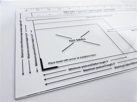 USPS First Class Template Size Guide Ruler Measuring Tool - Etsy