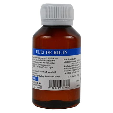 Ulei de Ricin, 100 ml, Tis Farmaceutic : Farmacia Tei