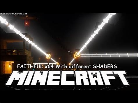 Minecraft Resource Pack Faithful x64, with Different Shaders (1.19.3 ...