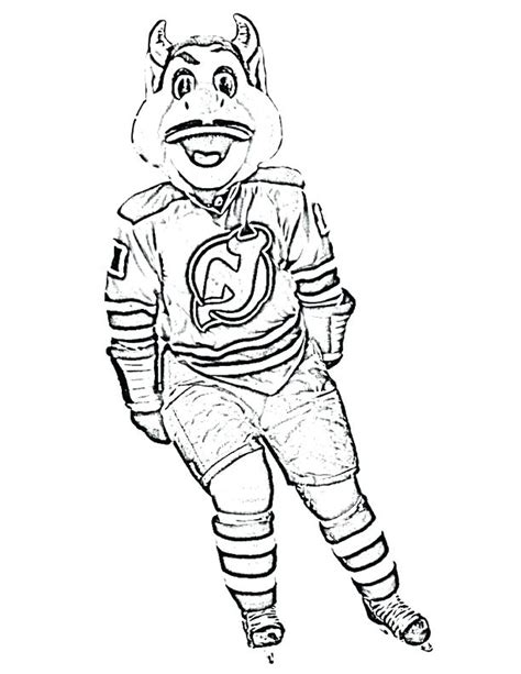 Nhl Mascots Pages Coloring Pages