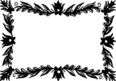 10 Rectangle Flower Frame Vector (PNG Transparent, SVG) | OnlyGFX.com