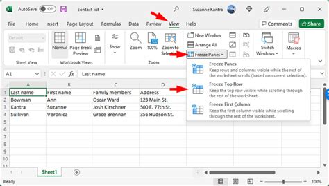 How to Freeze Cells in Microsoft Excel - Techlicious