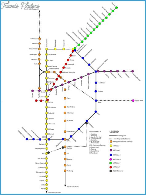 Manila Subway Map - TravelsFinders.Com