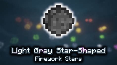 Light Gray Star-Shaped Firework Star - Wiki Guide - 9Minecraft.Net