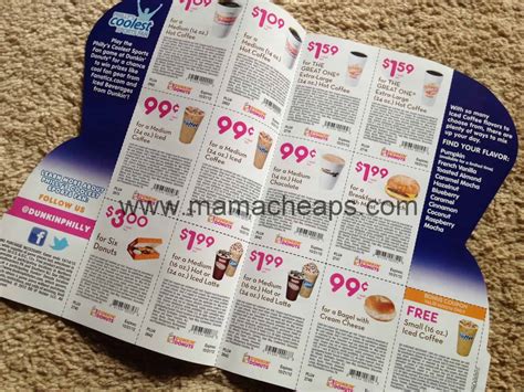 Dunkin Donuts Philadelphia - New Coupon Mailer | Mama Cheaps