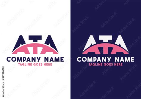 Letter ATA logo design vector template, ATA logo Stock Vector | Adobe Stock