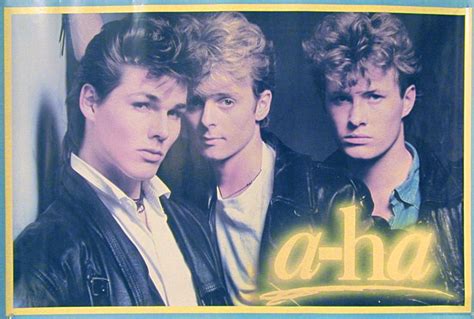 Pop band A-Ha (L to R: Morten Harket; Pal; Mags) #Aha #A-ha # ...