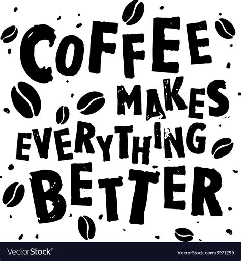 Coffee retro quote Royalty Free Vector Image - VectorStock