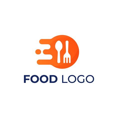 Food Logo. Spoon, Fork Icon Illustration Symbol For Fast Delivery App ...