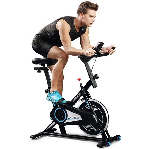 ANCHEER Exercise Bike indoor cycling bike Aerobic Exercise Upright Bike ...