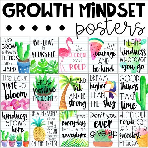 Printable Growth Mindset Posters