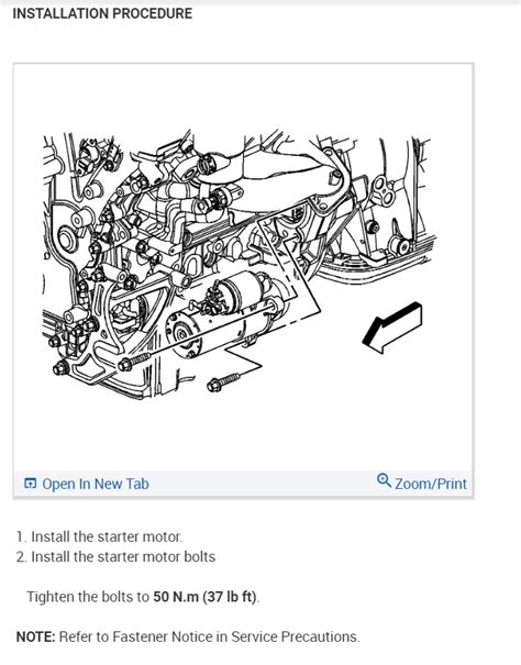 Where Is the Starter Located and Replacement Instructions Needed?