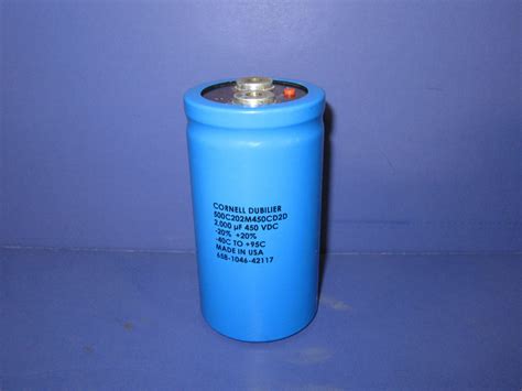 Cornell Dubilier Capacitor 2000 uF | Metal Logics, Inc.