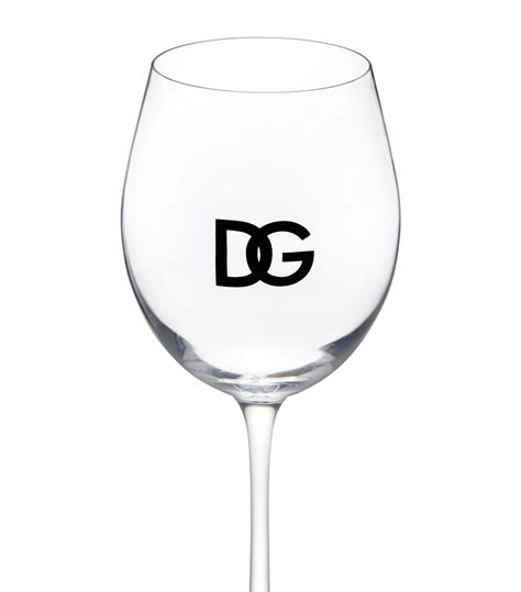 Dolce & Gabbana Casa Set of 2 DG Millennials Logo Wine Glasses | Harrods UK