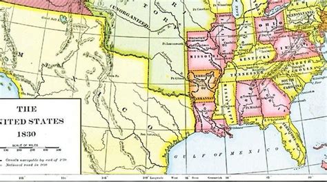 Map of North America 1830