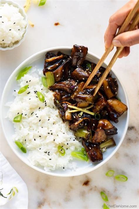 Stir Fried Eggplant with Garlic Sauce Recipe | ChefDeHome.com