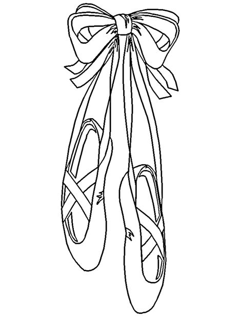 Ballet Shoes Coloring Pages - ClipArt Best