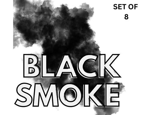 Black Smoke Png Photoshop Overlay Sublimation File Transparent Background Graphics - Etsy