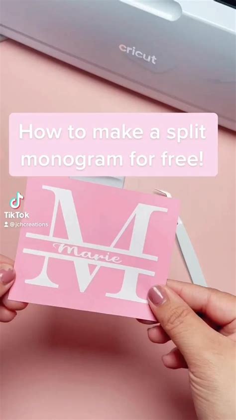 How to make a split monogram for free! | Cricut explore projects, Cricut projects easy, Cricut ...