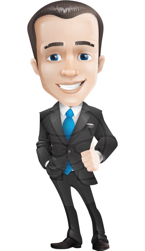 Vector Male Business Cartoon Character | GraphicMama