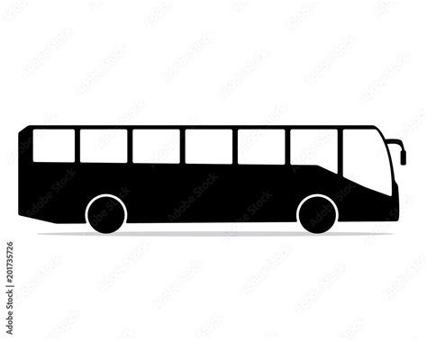 bus silhouette design illustration, silhouette style design, designed ...